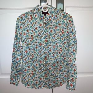 J Crew liberty print button down shirt